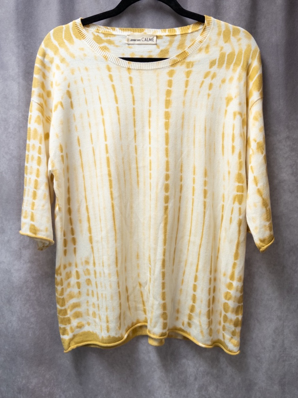 Johnny Was Calmé Shibori Tie Dye Pima Cotton Modal Sweater‎ Top Size S